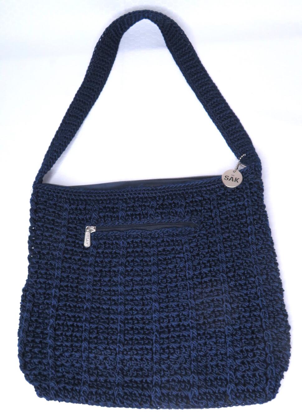 The SAK Navy Blue Crochet Shoulder Bag